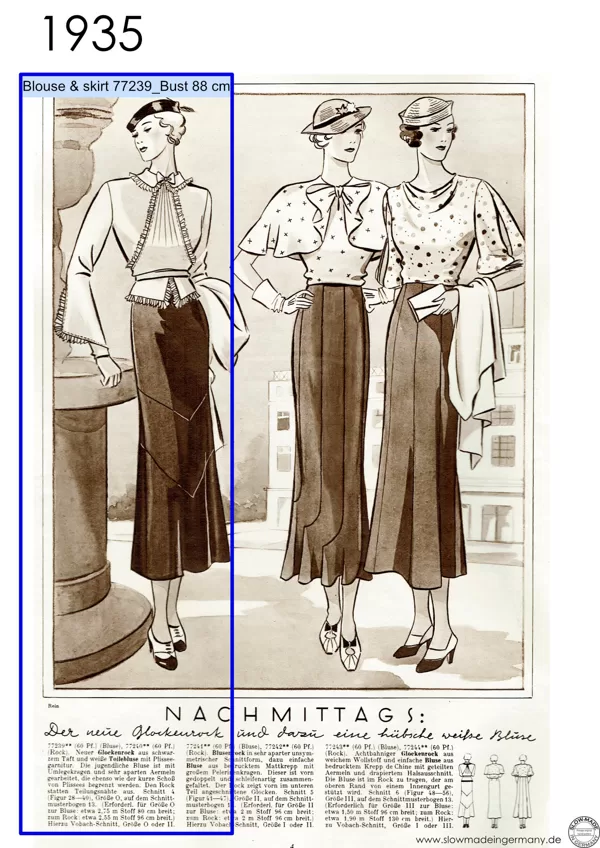 1930s Vintage womens patterns petite sizes