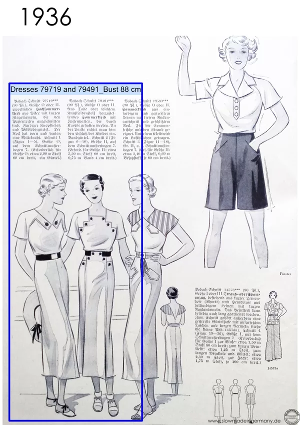 1930s Vintage womens patterns petite sizes