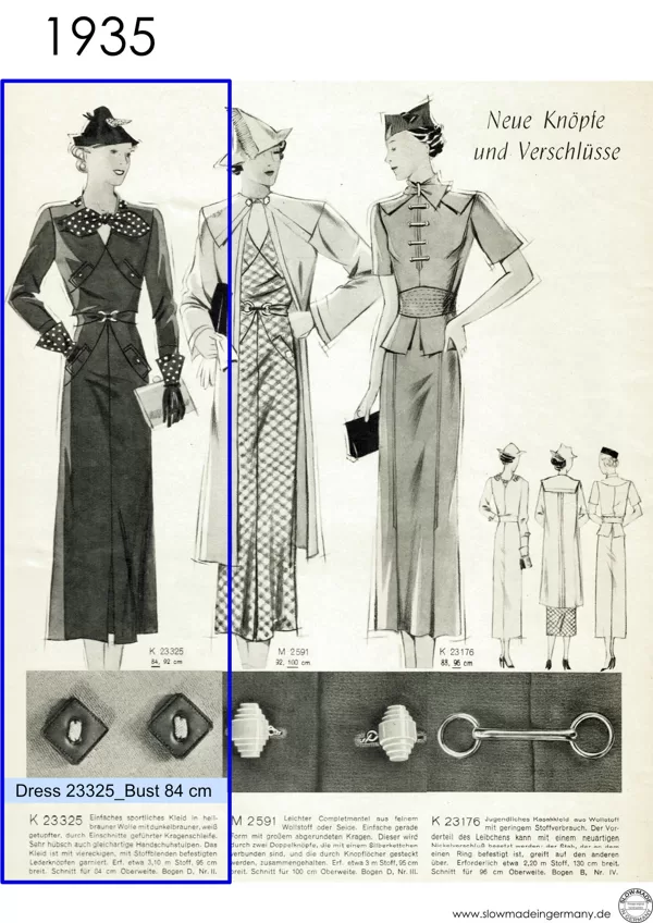 1930s Vintage womens patterns petite sizes