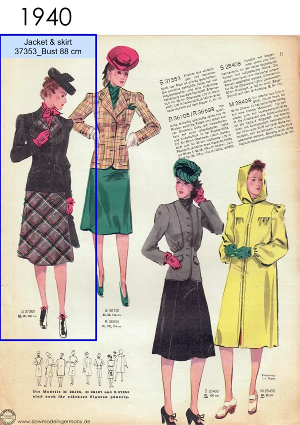 Vintage womens patterns petite sizes