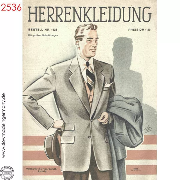 1950s Vintage menswear sewing pattern magazine