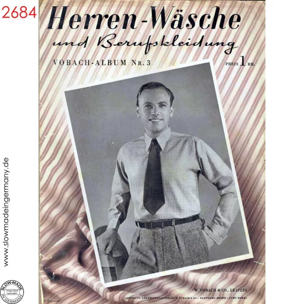 1930s Vintage Menswear sewing pattern magazine