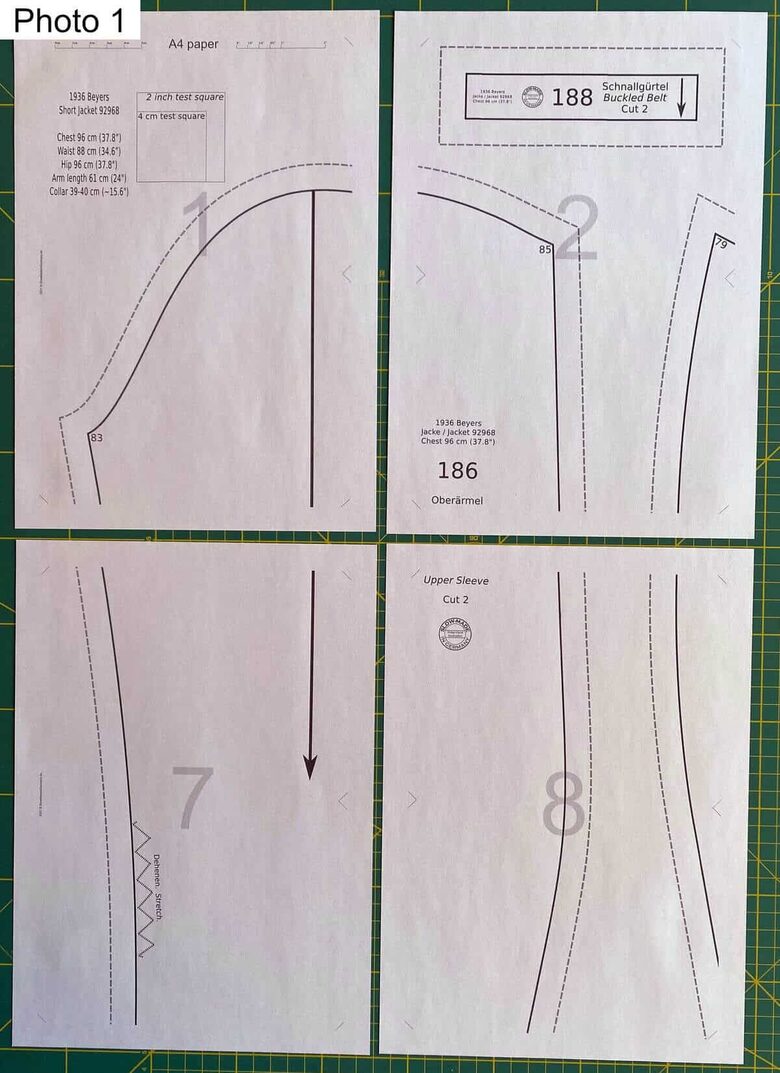 How to assemble pages of a PDF sewing pattern.